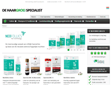 Tablet Screenshot of haargroeispecialist.nl
